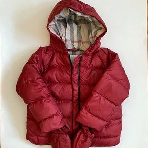 Toddler Burberry Puffer Coat 2T